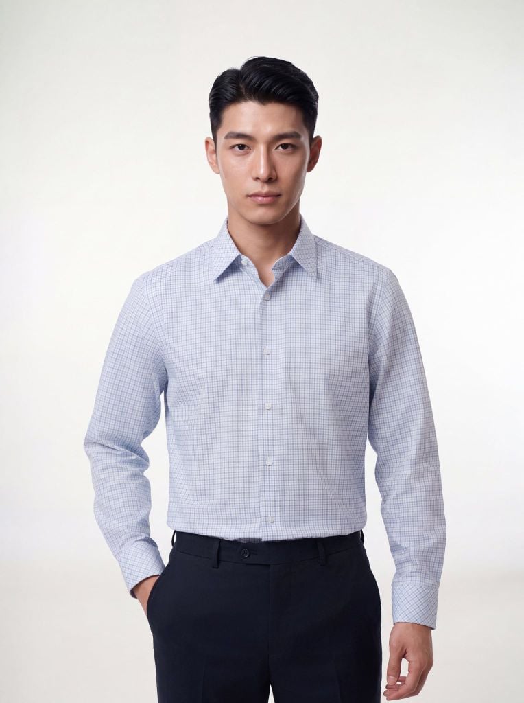 Sơ mi nam dài tay May 10 form RegularFit mã 010126018KT AK639