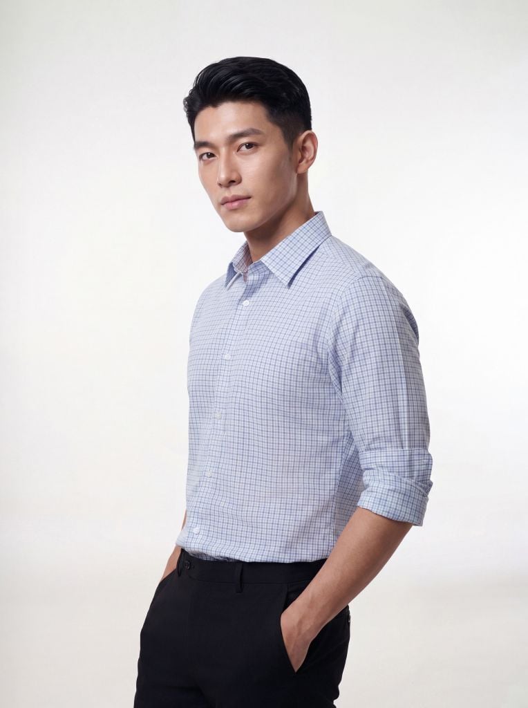 Sơ mi nam dài tay May 10 form RegularFit mã 010126018KT AK639