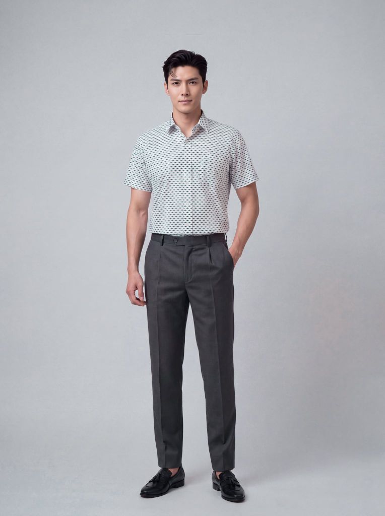 Sơ mi nam cộc tay May 10 form RegularFit mã 010126019ĐT 10