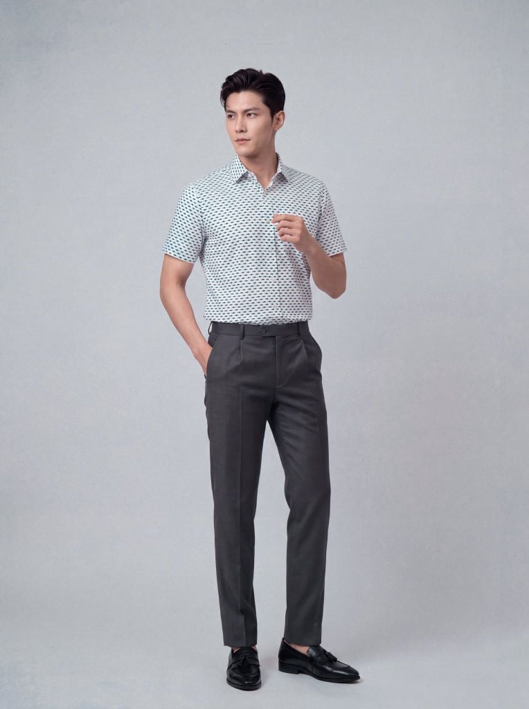 Sơ mi nam cộc tay May 10 form RegularFit mã 010126019ĐT 10