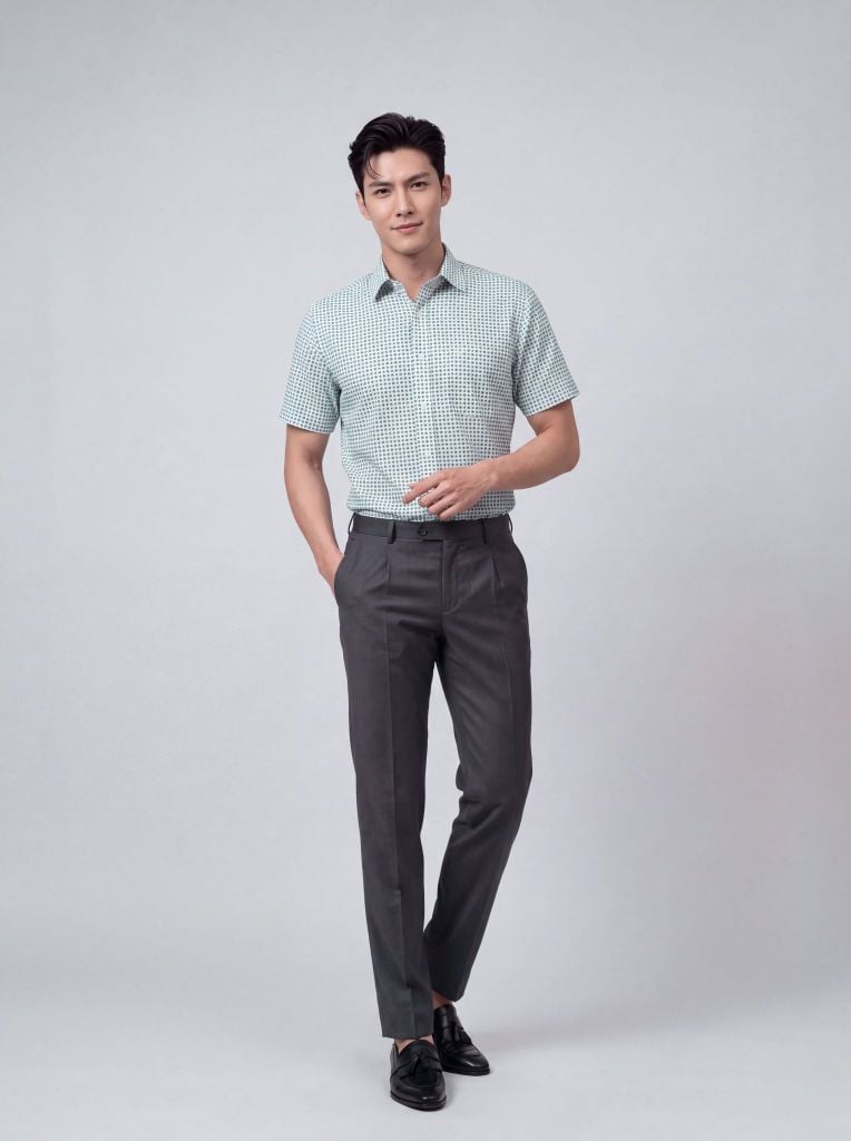 Sơ mi nam cộc tay May 10 form RegularFit mã 010126019ĐT 2