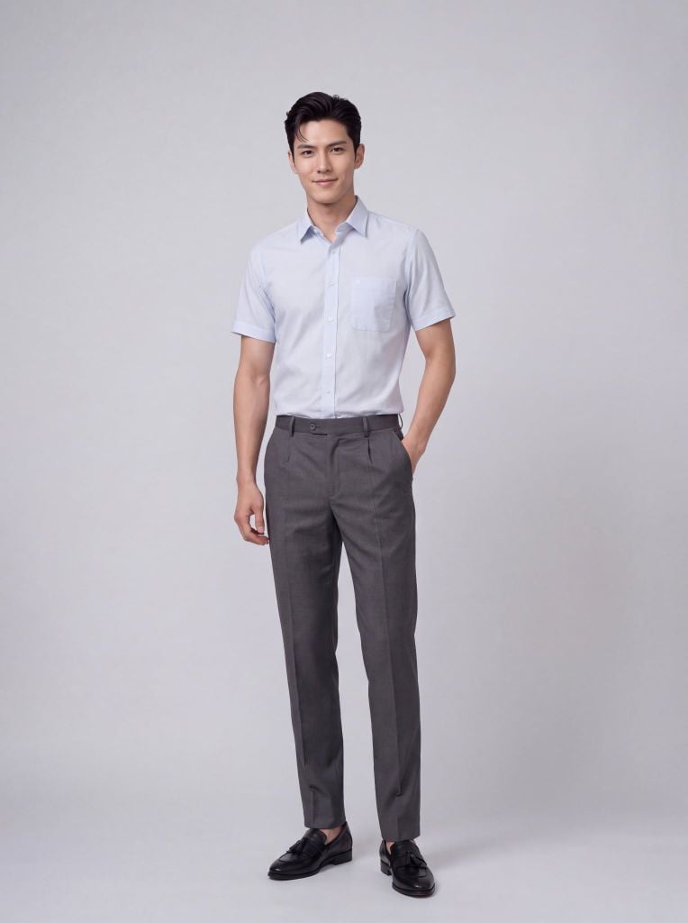 Sơ mi nam cộc tay May 10 form RegularFit mã 010126019ĐT 5