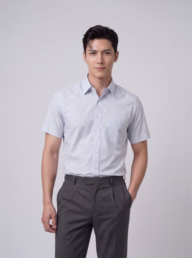 Sơ mi nam cộc tay May 10 form RegularFit mã 010126019ĐT 5