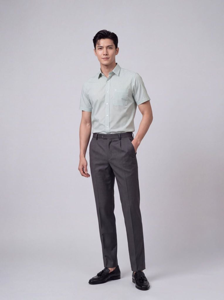 Sơ mi nam cộc tay May 10 form RegularFit mã 010126019ĐT 6