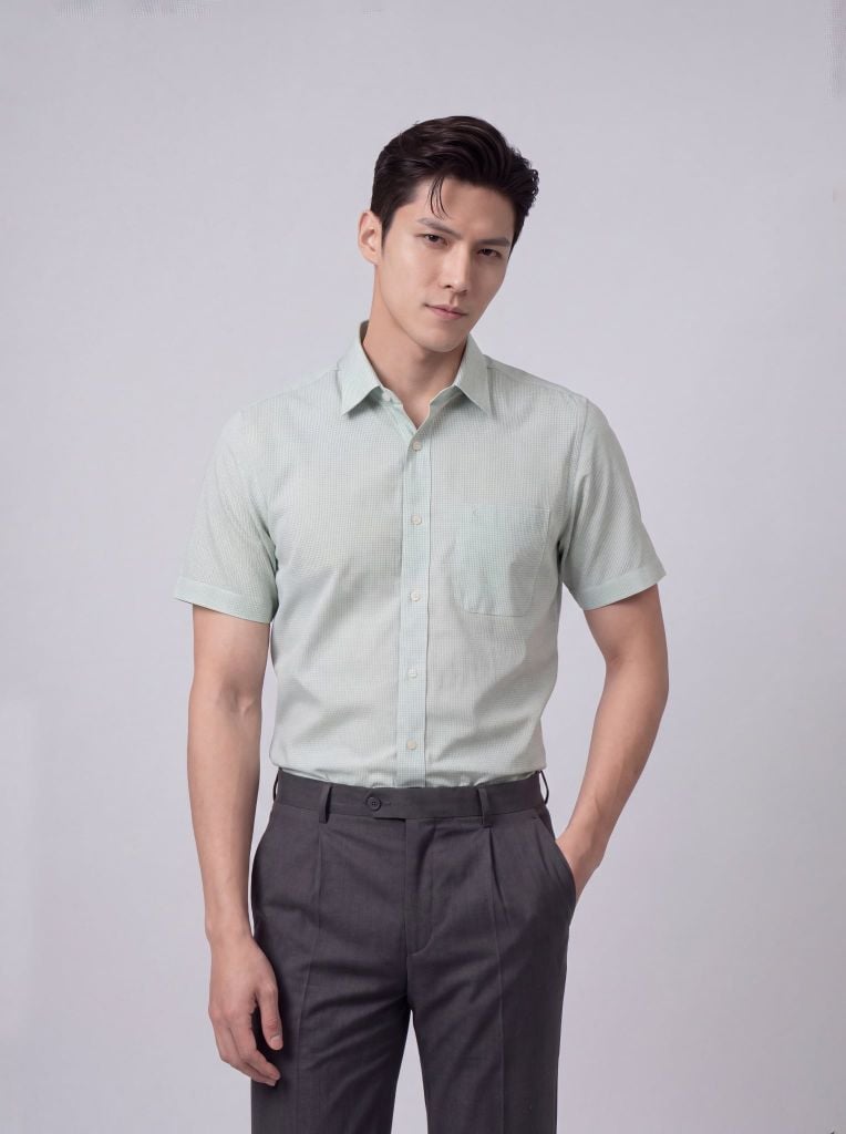 Sơ mi nam cộc tay May 10 form RegularFit mã 010126019ĐT 6