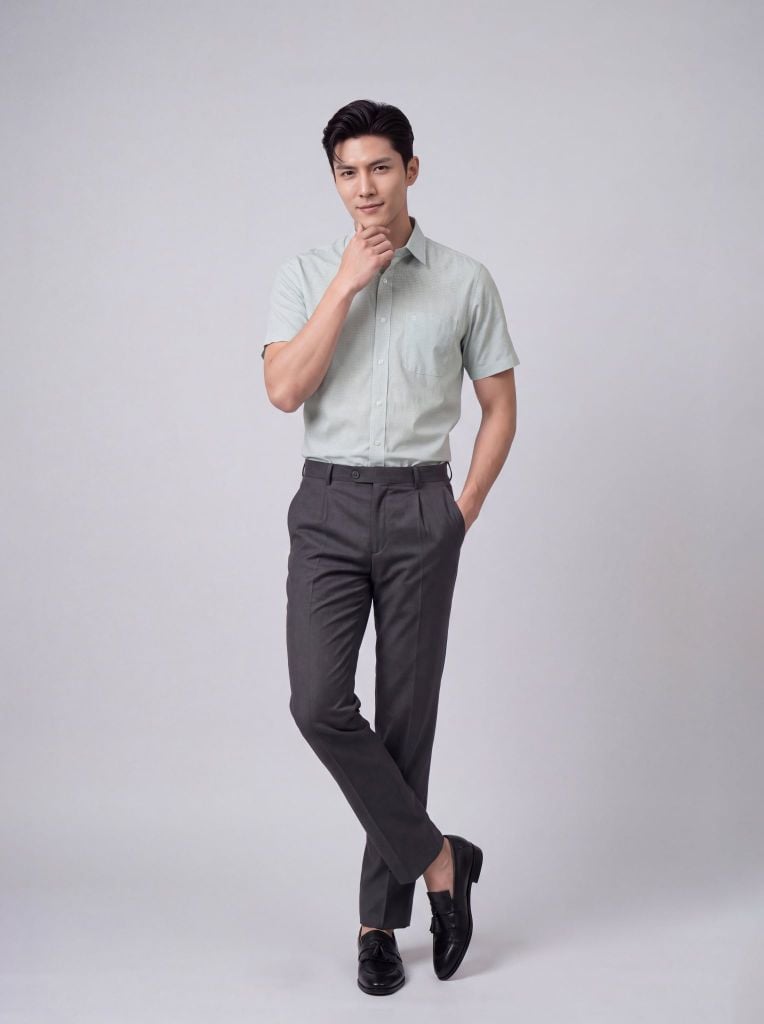 Sơ mi nam cộc tay May 10 form RegularFit mã 010126019ĐT 6