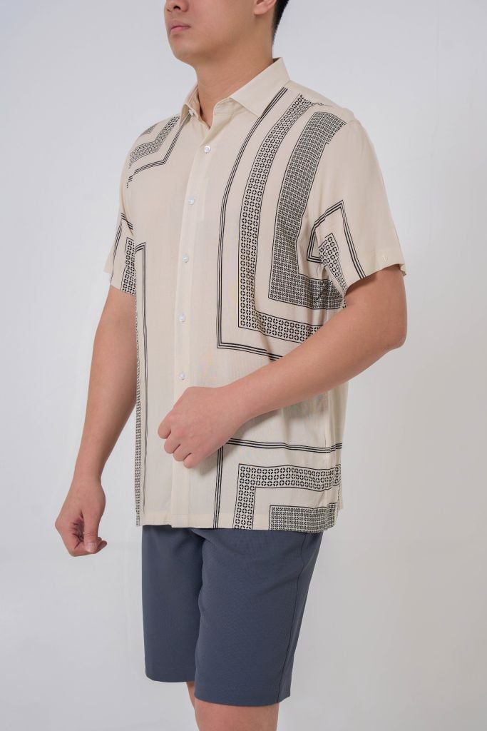 Sơ mi nam cộc tay May 10 form RegularFit mã 010126028LANH 1