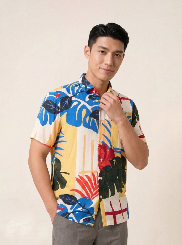 Sơ mi lanh cộc tay May 10 form RegularFit mã 010126031LANH 6