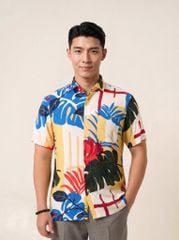 Sơ mi lanh cộc tay May 10 form RegularFit mã 010126031LANH 6