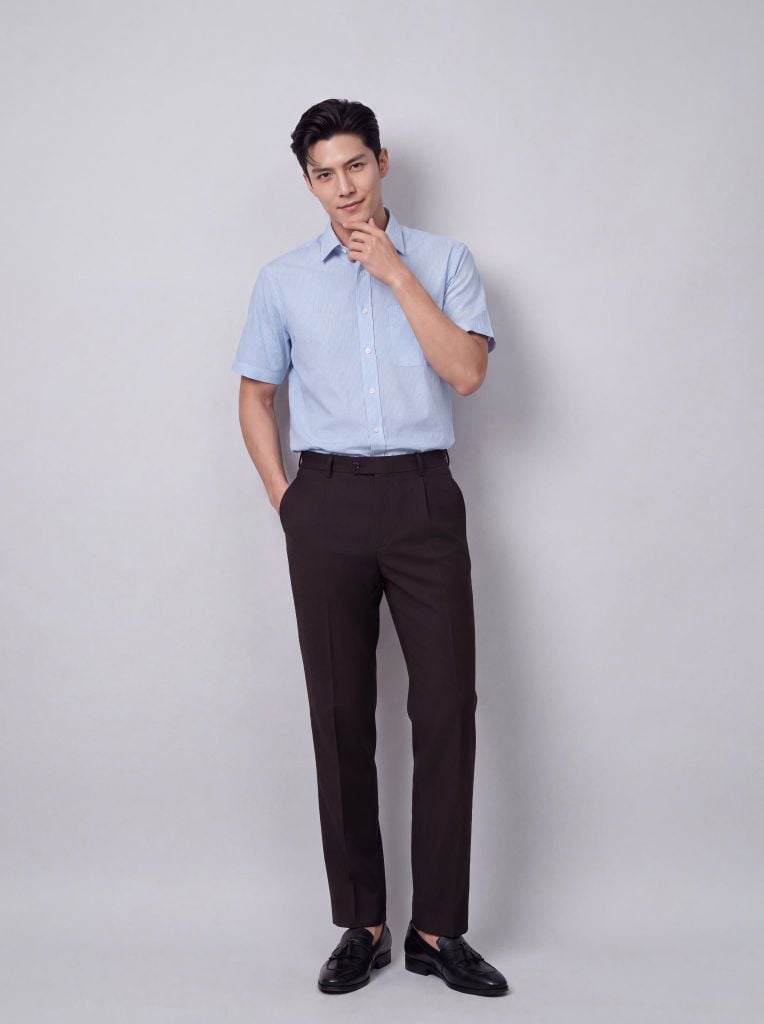 Sơ mi nam cộc tay GrusZ form RegularFit mã 010126032GZN4 AD192