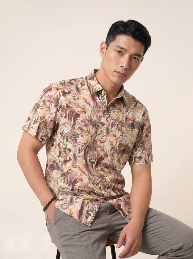 Sơ mi lanh cộc tay May 10 form RegularFit mã 010126032LANH 4