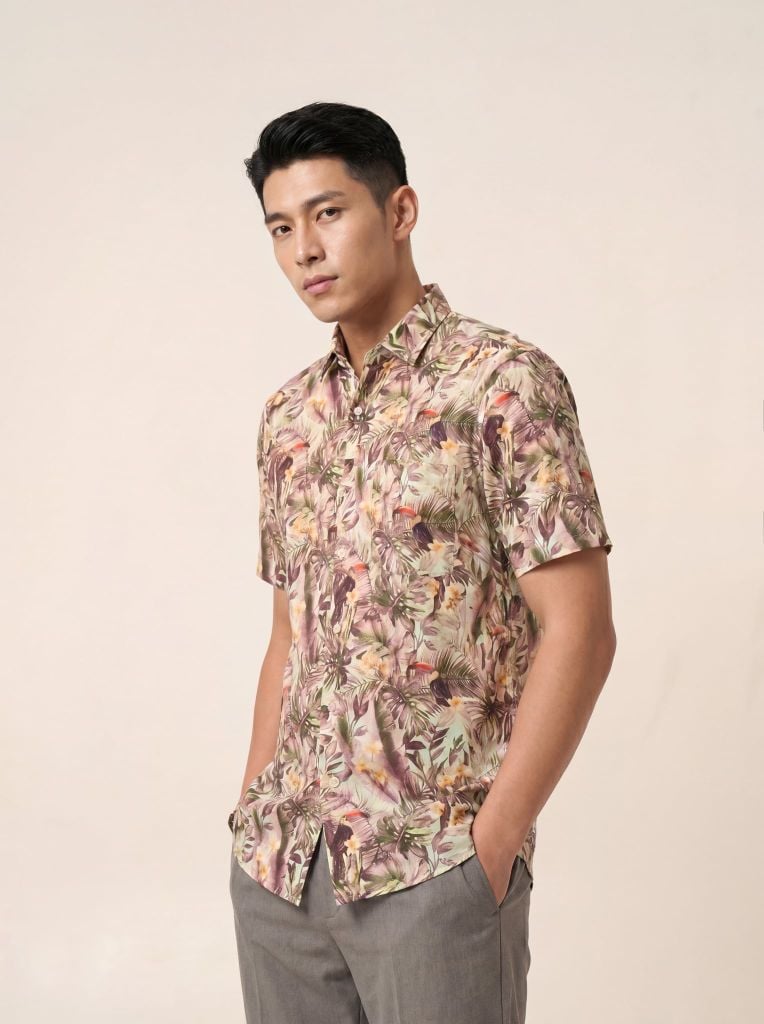 Sơ mi lanh cộc tay May 10 form RegularFit mã 010126032LANH 4