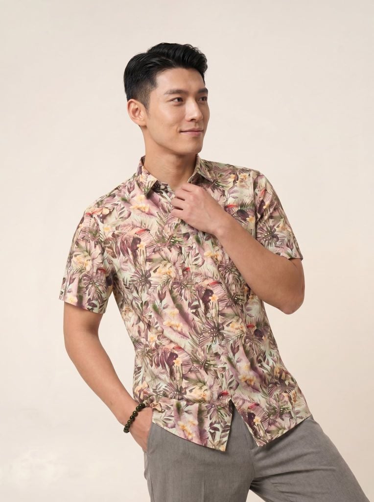 Sơ mi lanh cộc tay May 10 form RegularFit mã 010126032LANH 4