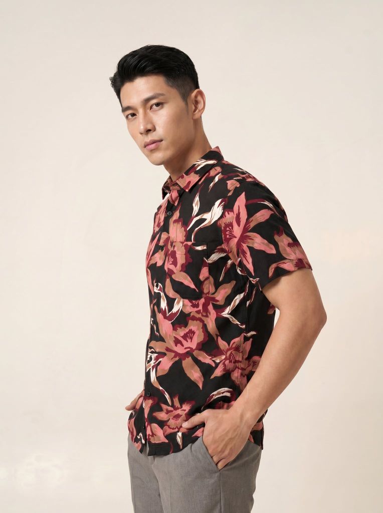 Sơ mi lanh cộc tay May 10 form RegularFit mã 010126033LANH 1