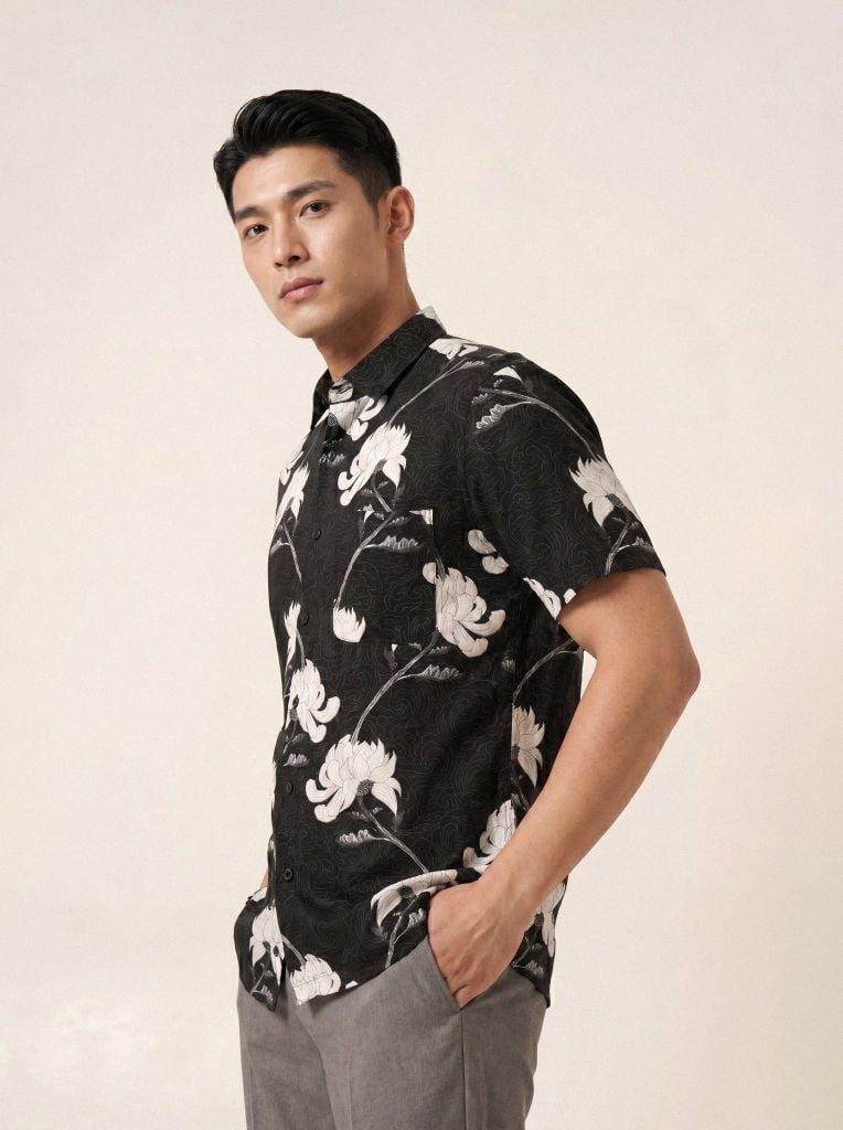 Sơ mi lanh cộc tay May 10 form RegularFit mã 010126033LANH 2