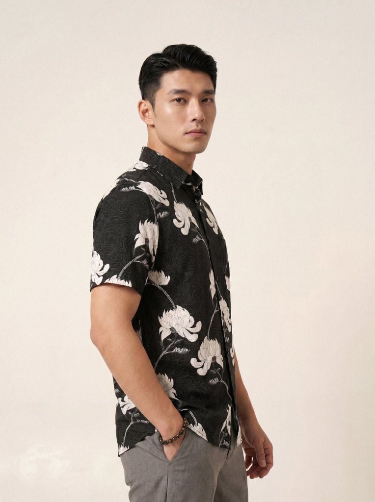 Sơ mi lanh cộc tay May 10 form RegularFit mã 010126033LANH 2