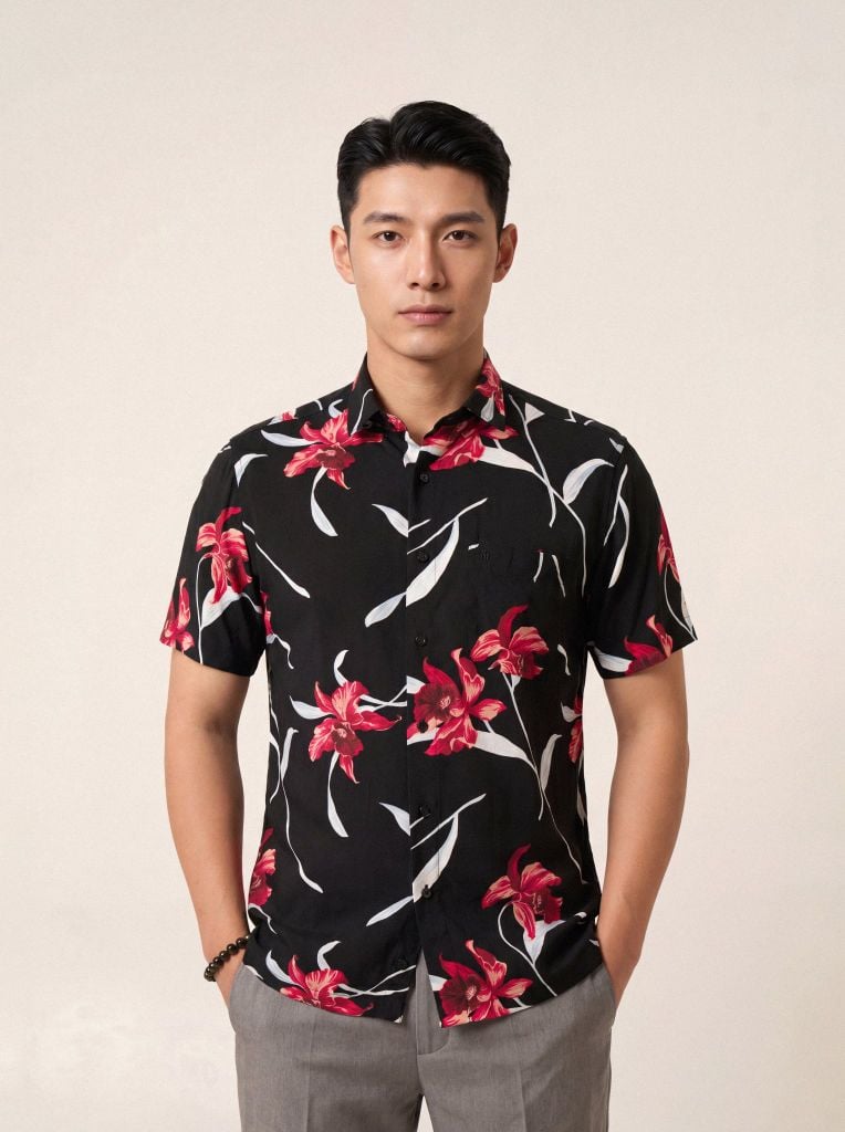 Sơ mi lanh cộc tay May 10 form RegularFit mã 010126033LANH 3