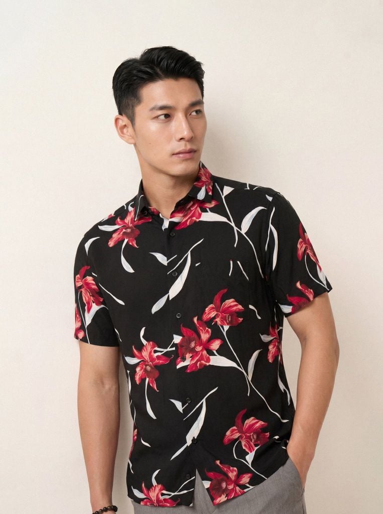 Sơ mi lanh cộc tay May 10 form RegularFit mã 010126033LANH 3