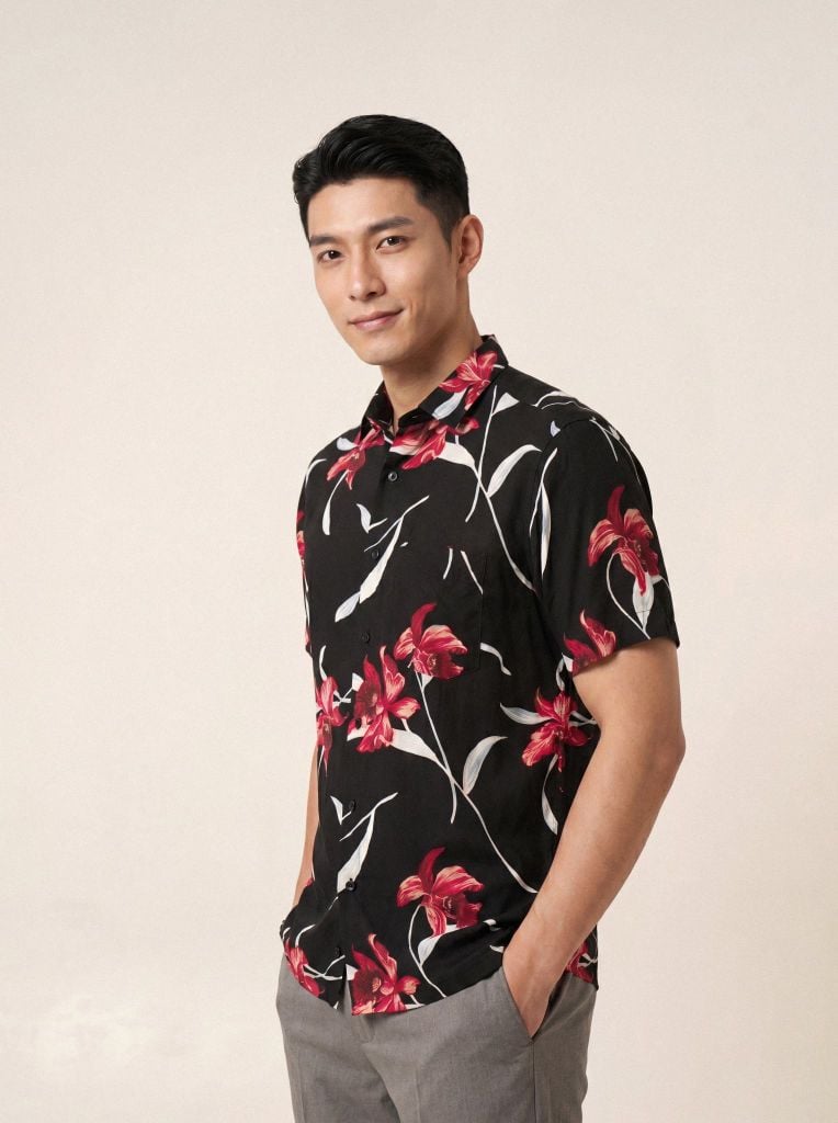 Sơ mi lanh cộc tay May 10 form RegularFit mã 010126033LANH 3
