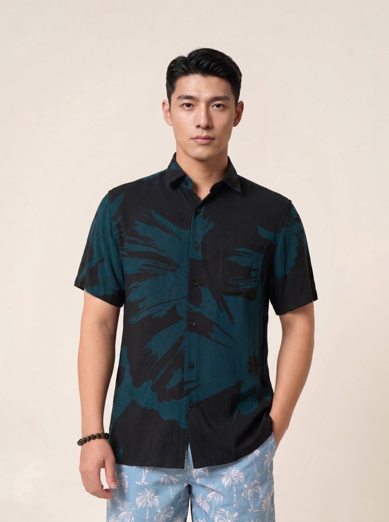 Sơ mi lanh cộc tay May 10 form RegularFit mã 010126033LANH 5