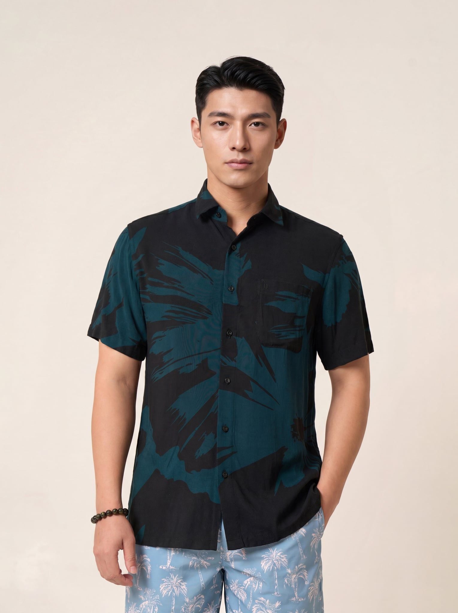 Sơ mi lanh cộc tay May 10 form RegularFit mã 010126033LANH 5
