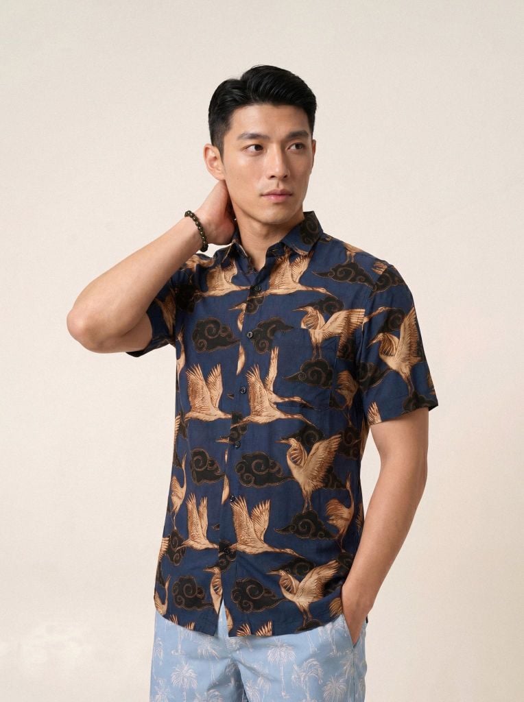 Sơ mi lanh cộc tay May 10 form RegularFit mã 010126034LANH 4