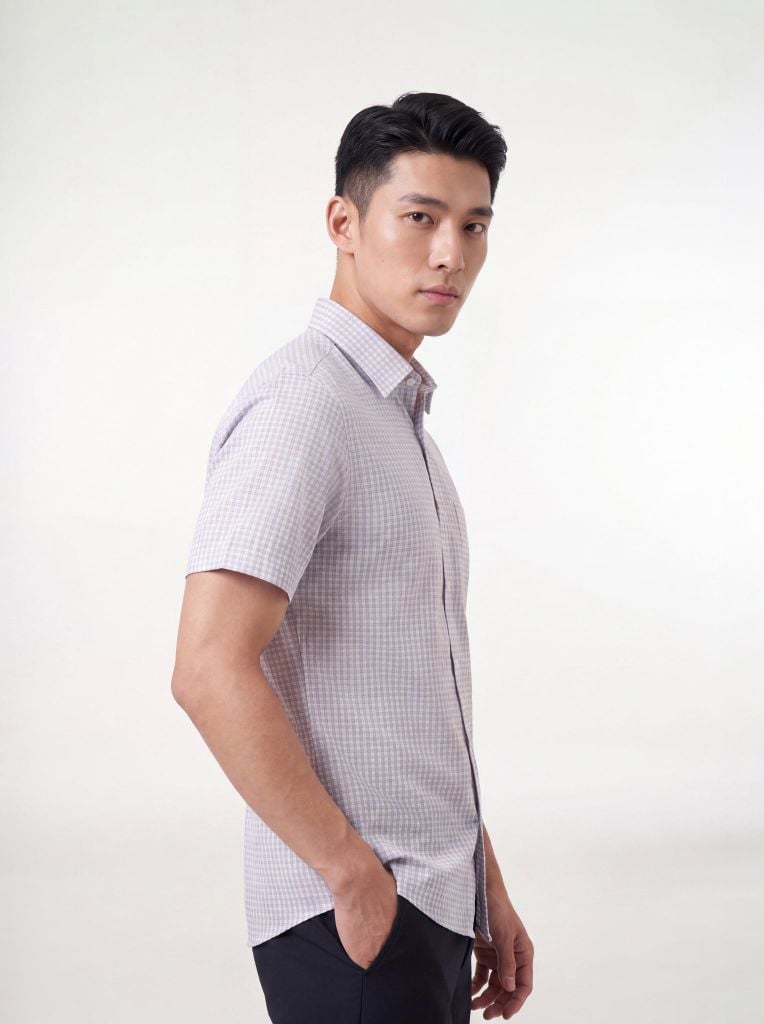 Sơ mi nam cộc tay GrusZ form RegularFit mã 010126042GZN4 AK670