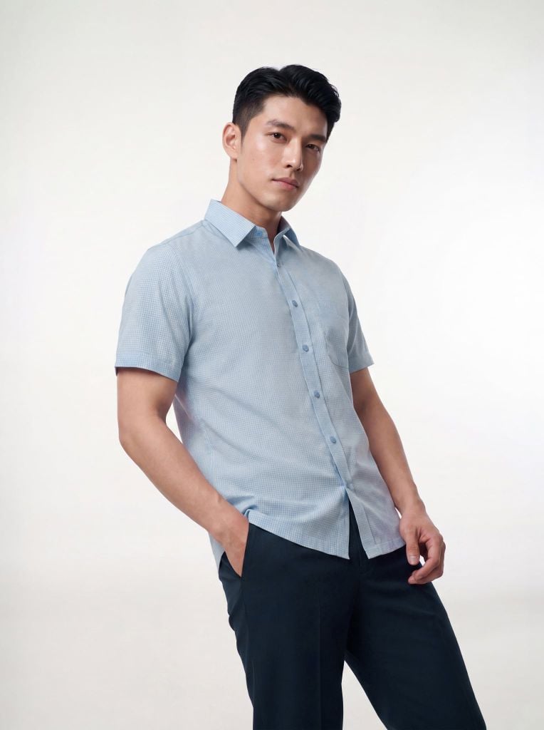 Sơ mi nam cộc tay GrusZ form RegularFit mã 010126042GZN4 AK672
