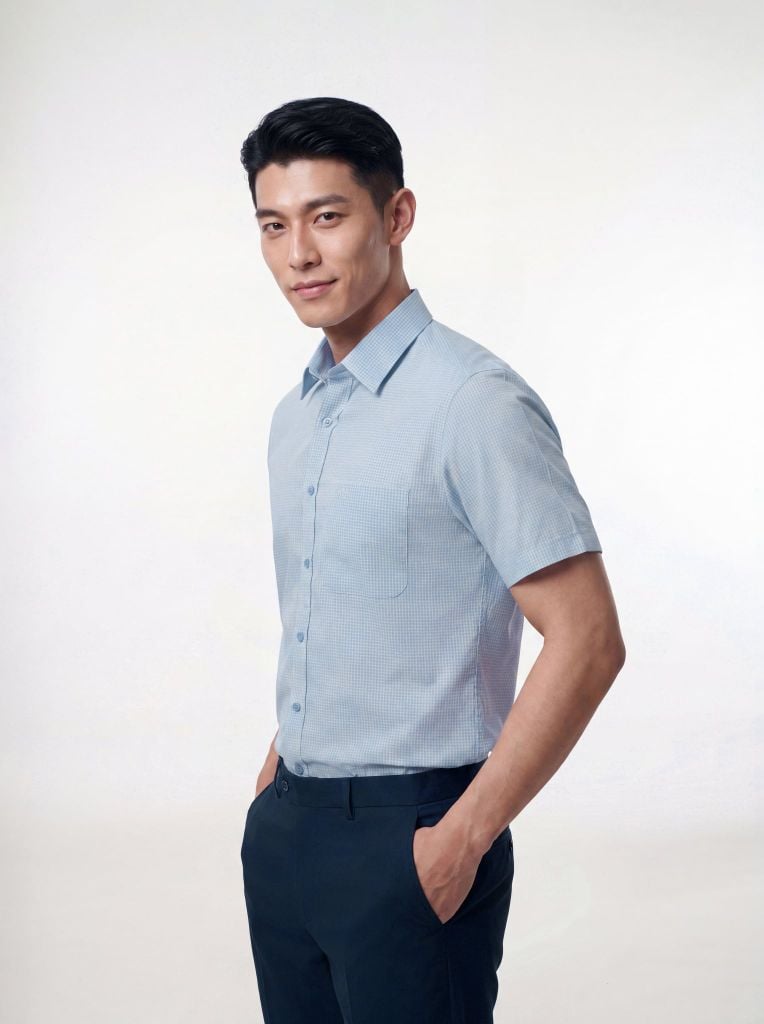 Sơ mi nam cộc tay GrusZ form RegularFit mã 010126042GZN4 AK672