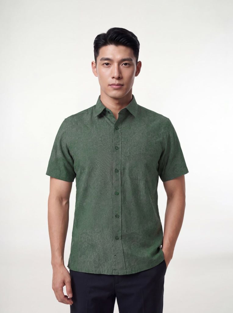 Sơ mi nam cộc tay May 10 form RegularFit mã 010126043 #1