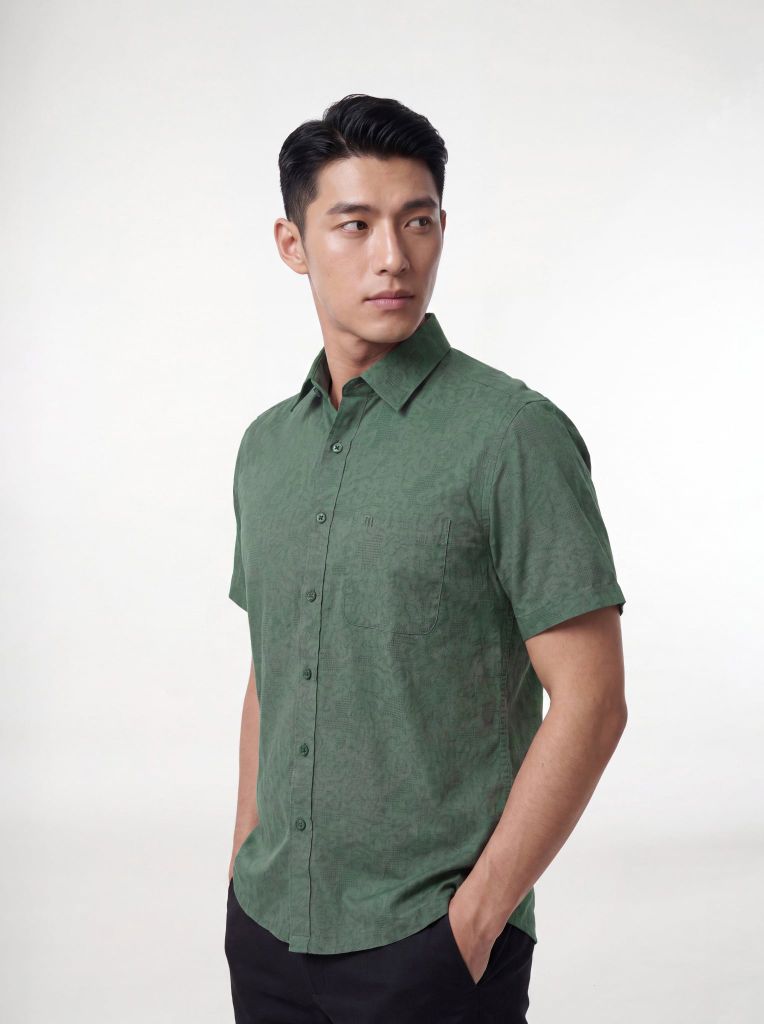 Sơ mi nam cộc tay May 10 form RegularFit mã 010126043 #1