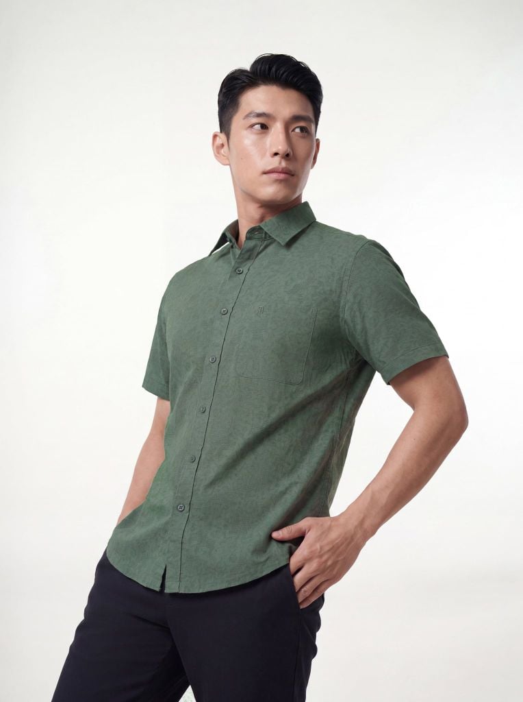 Sơ mi nam cộc tay May 10 form RegularFit mã 010126043 #1