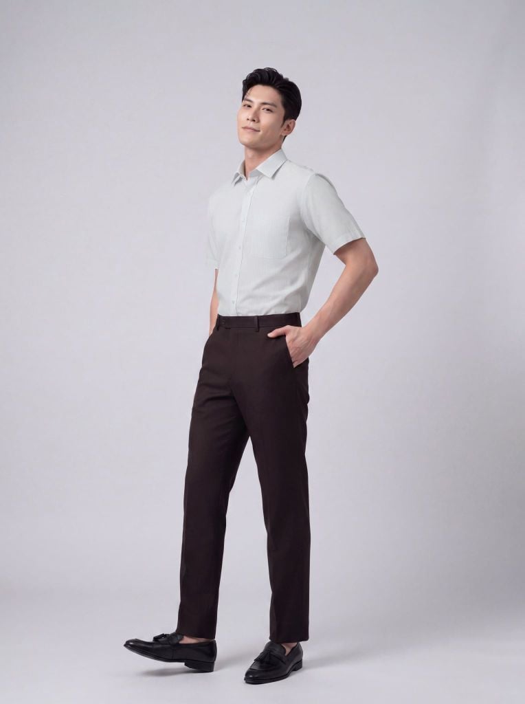 Sơ mi nam cộc tay GrusZ form RegularFit mã 010126043GZV2 AD199
