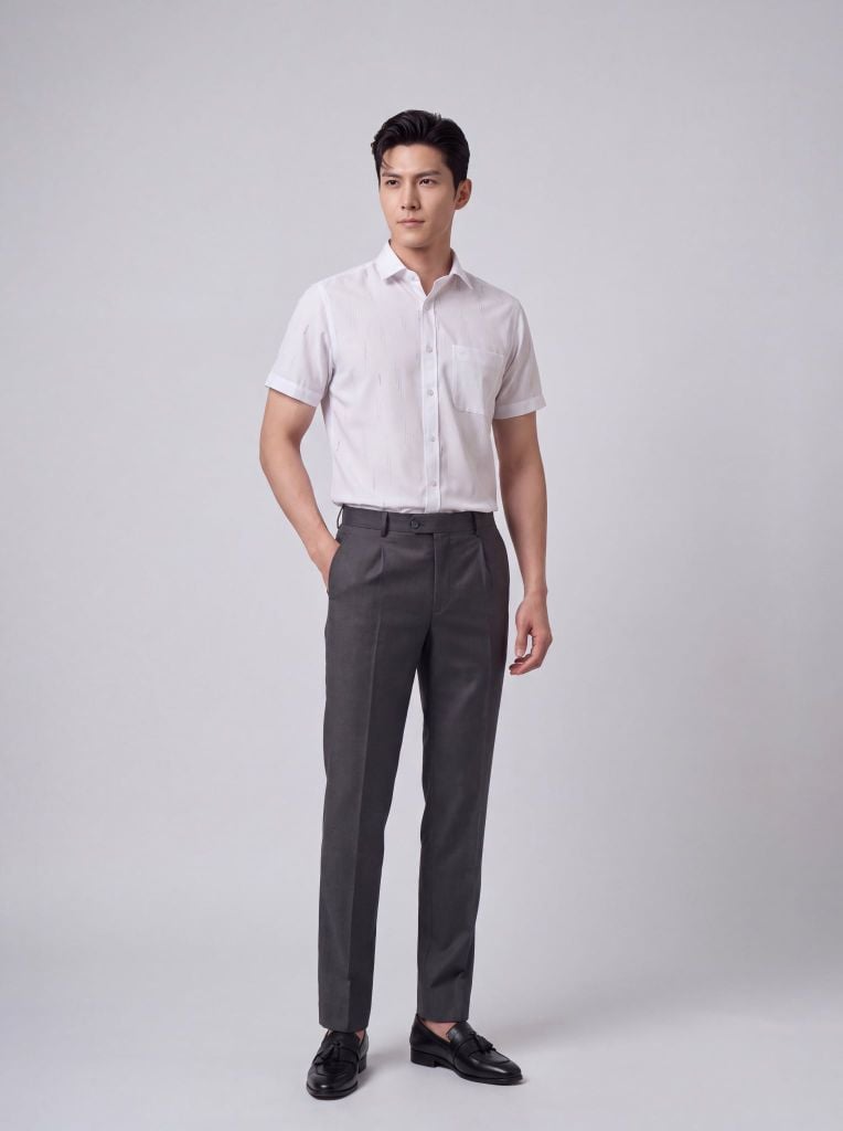 Sơ mi nam cộc tay May 10 form RegularFit mã 010126051GBV3 AH427