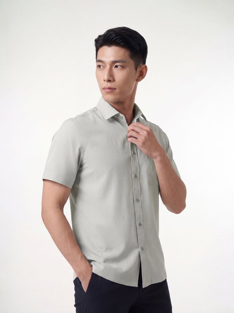 Sơ mi nam cộc tay May 10 form RegularFit mã 010126051GBV3 AH429