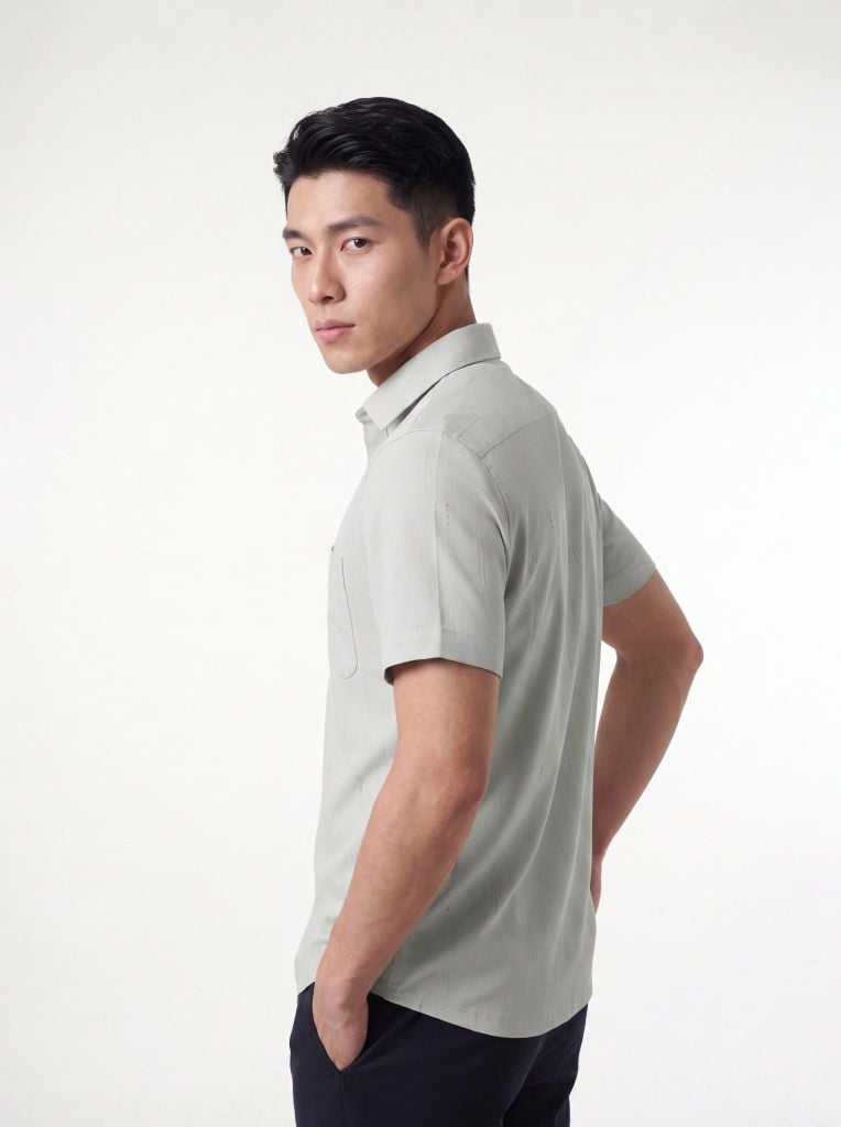 Sơ mi nam cộc tay May 10 form RegularFit mã 010126051GBV3 AH429