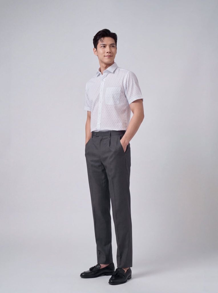 Sơ mi nam cộc tay May 10 form RegularFit mã 010126053GBV3 AH422