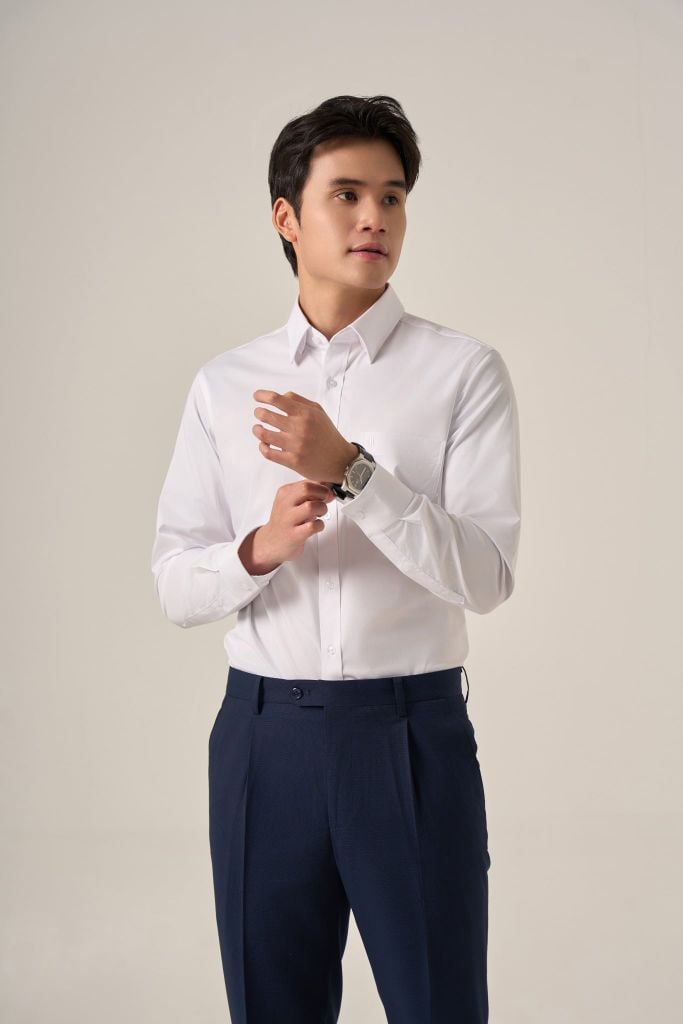Sơ mi nam dài tay May 10 form RegularFit mã 010126058N5 AT092