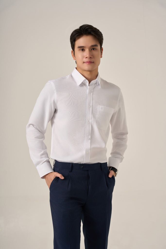 Sơ mi nam dài tay May 10 form RegularFit mã 010126058N5 AT095