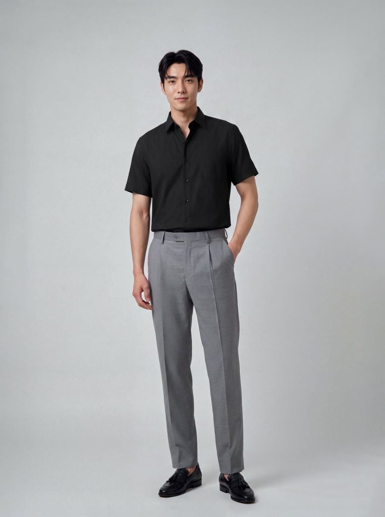 Sơ mi nam cộc tay May 10 form RegularFit mã 010126064GBN4 AH433
