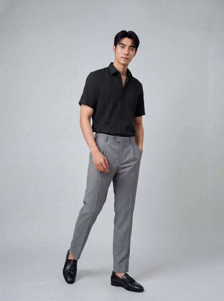 Sơ mi nam cộc tay May 10 form RegularFit mã 010126064GBN4 AH433