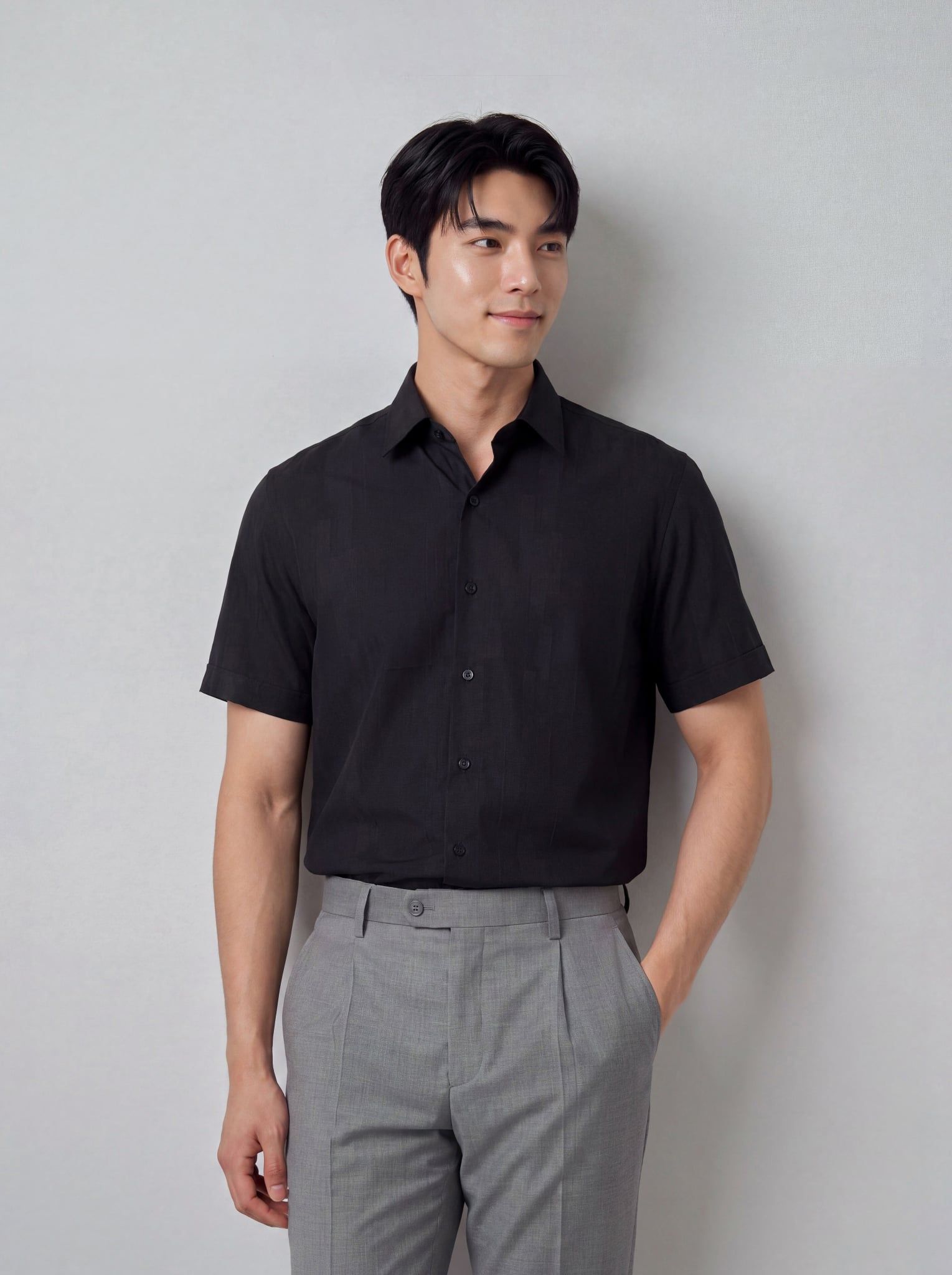Sơ mi nam cộc tay May 10 form RegularFit mã 010126064GBN4 AH433