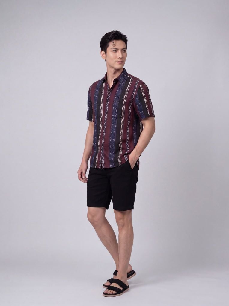 Sơ mi lanh cộc tay May 10 form RegularFit mã 010126104LANH 12