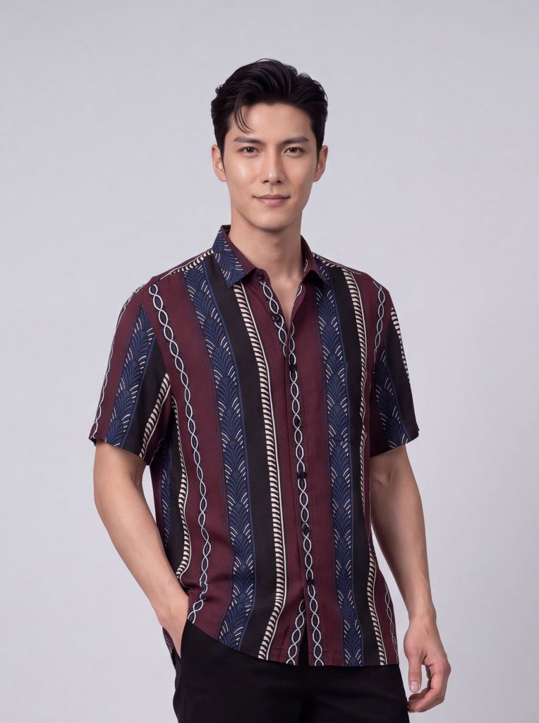 Sơ mi lanh cộc tay May 10 form RegularFit mã 010126104LANH 12