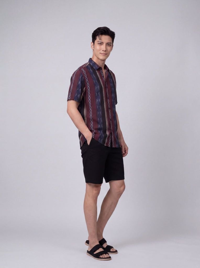Sơ mi lanh cộc tay May 10 form RegularFit mã 010126104LANH 12