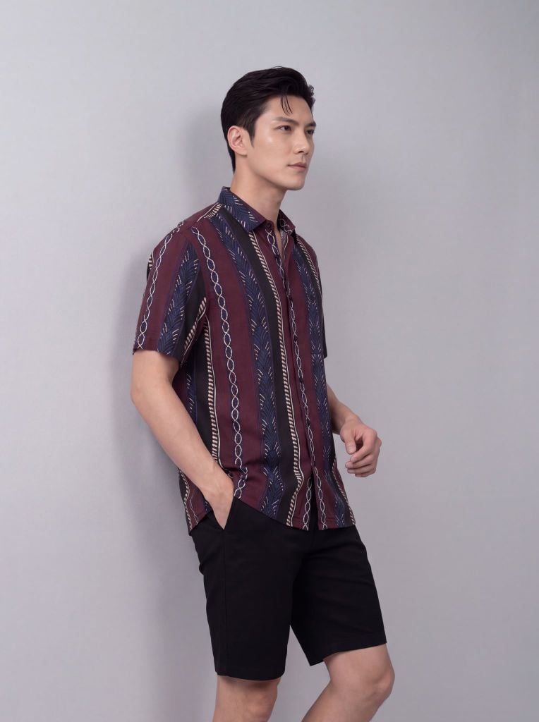 Sơ mi lanh cộc tay May 10 form RegularFit mã 010126104LANH 12