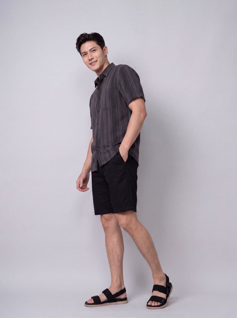 Sơ mi lanh cộc tay May 10 form RegularFit mã 010126104LANH 14