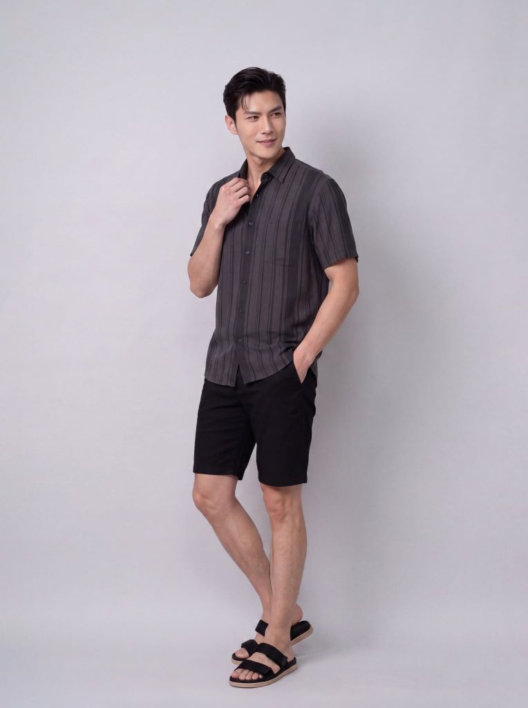 Sơ mi lanh cộc tay May 10 form RegularFit mã 010126104LANH 14