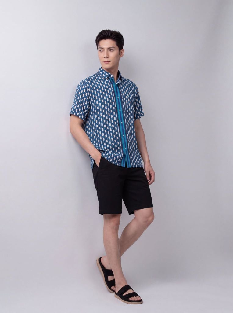 Sơ mi lanh cộc tay May 10 form RegularFit mã 010126104LANH 5