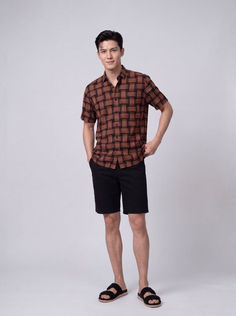 Sơ mi lanh cộc tay May 10 form RegularFit mã 010126104LANH 7